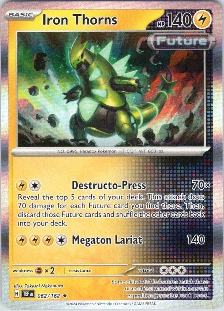 Iron Thorns (062/162) [Scarlet & Violet: Temporal Forces] | Good Games Modbury