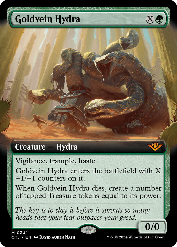 Goldvein Hydra (Extended Art) [Outlaws of Thunder Junction] | Good Games Modbury