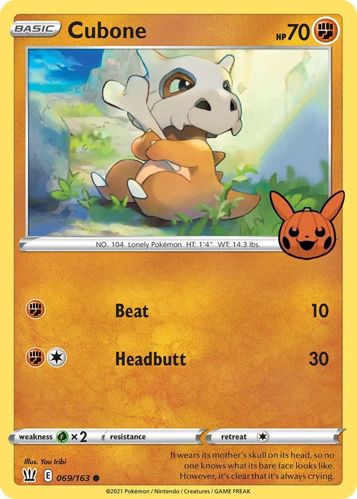Cubone (069/163) [Trick or Trade] | Good Games Modbury