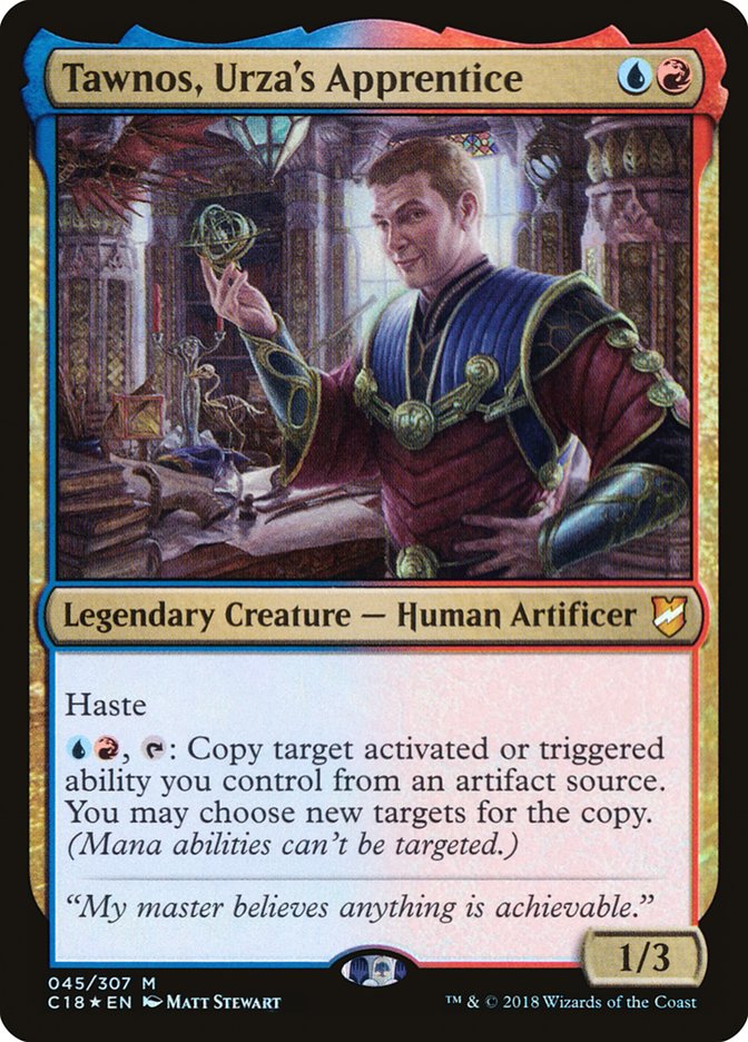 Tawnos, Urza's Apprentice 45/307 (Commander 2018)  - Foil | Good Games Modbury