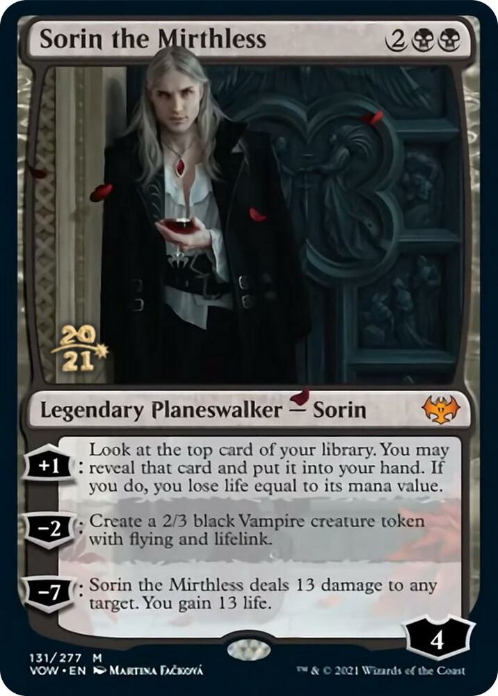 Sorin the Mirthless 131s/137 (Prerelease Cards)  - Foil | Good Games Modbury