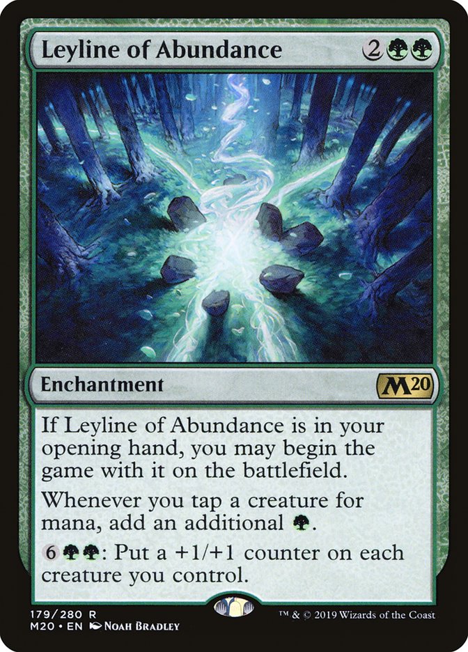 Leyline of Abundance 179/280 (Core Set 2020)  - Foil | Good Games Modbury