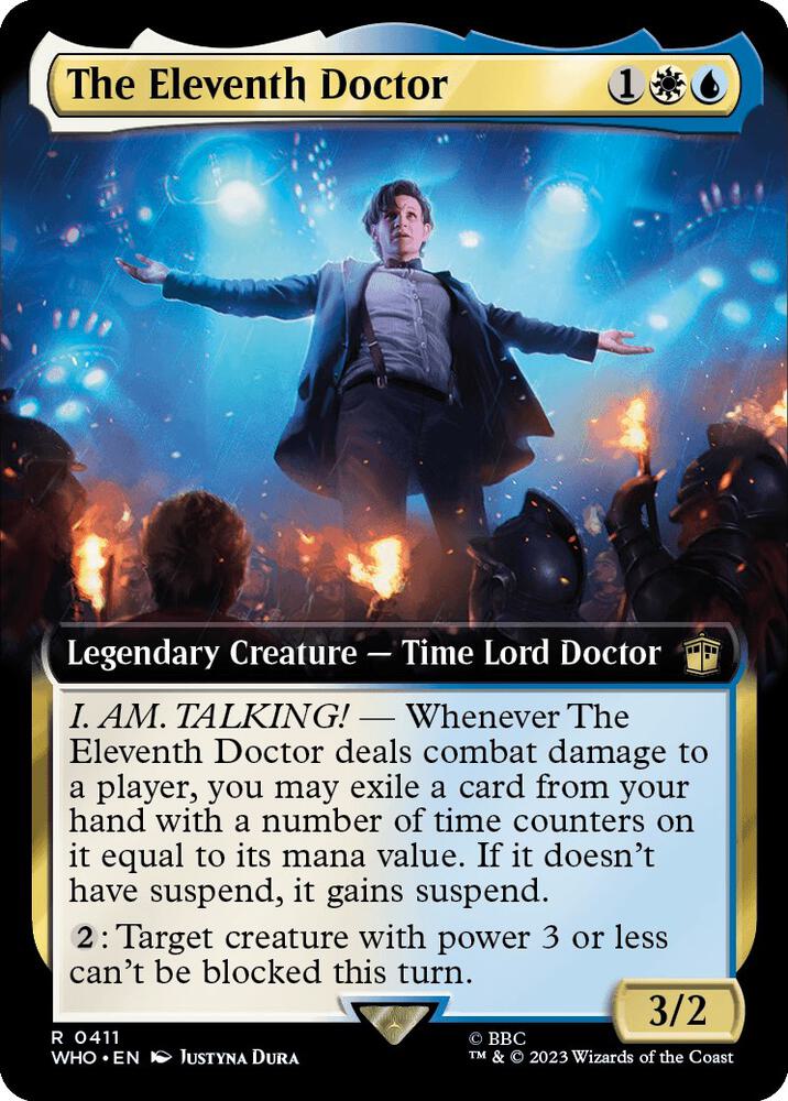 The Eleventh Doctor 411 (Universes Beyond: Doctor Who)  - Extended Art | Good Games Modbury