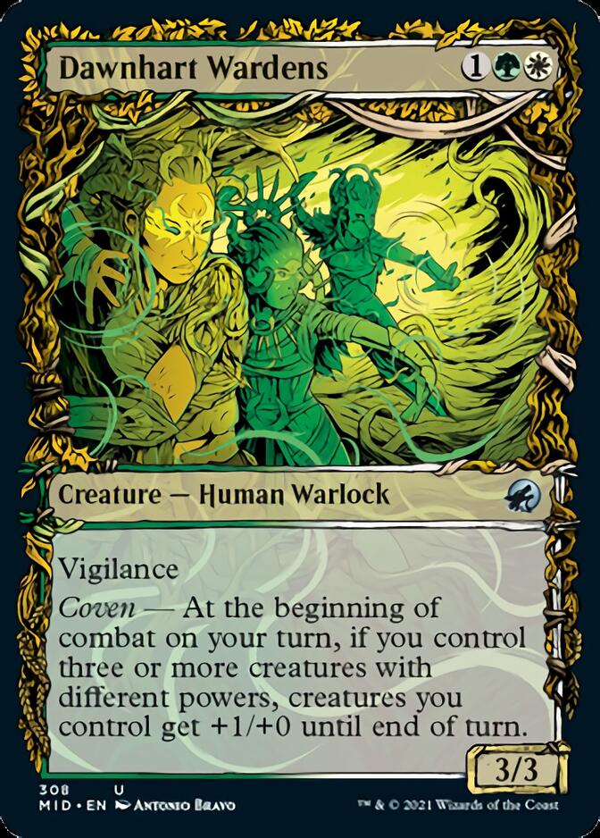 Dawnhart Wardens (Showcase Equinox) [Innistrad: Midnight Hunt] | Good Games Modbury