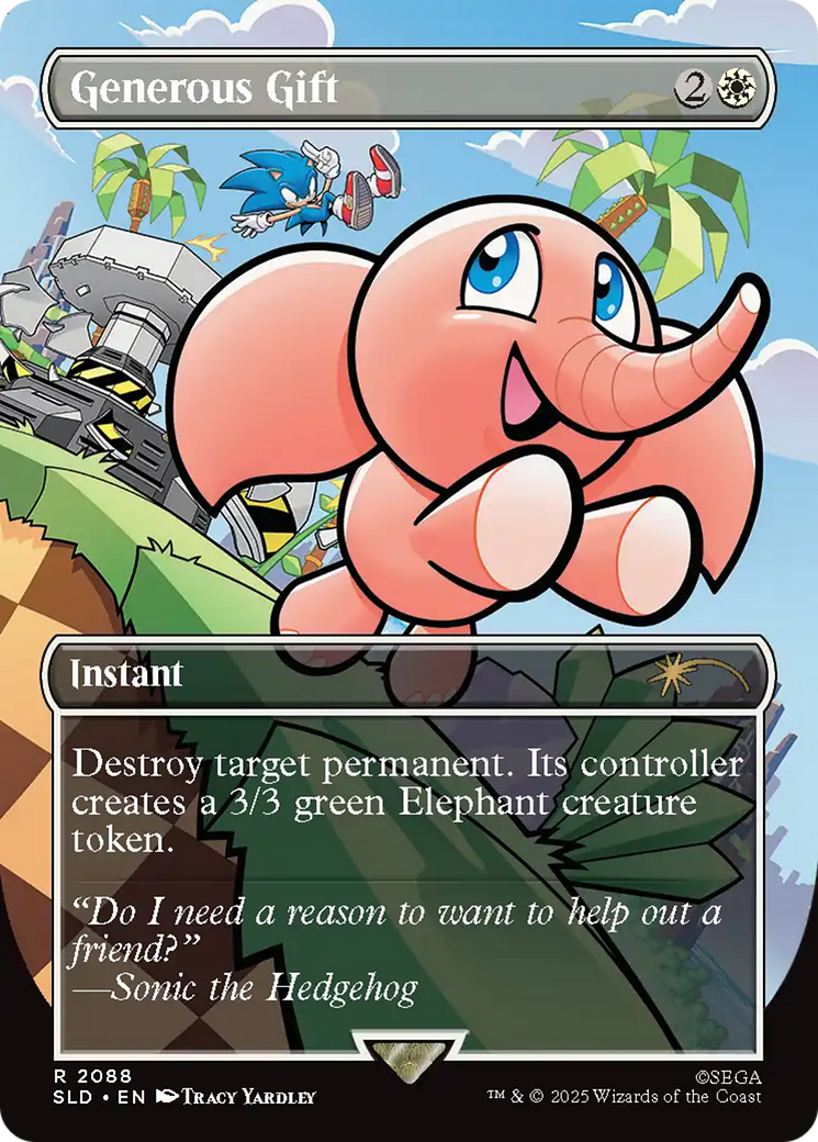 Generous Gift (2088) (Rainbow Foil) [Secret Lair Drop Series] | Good Games Modbury