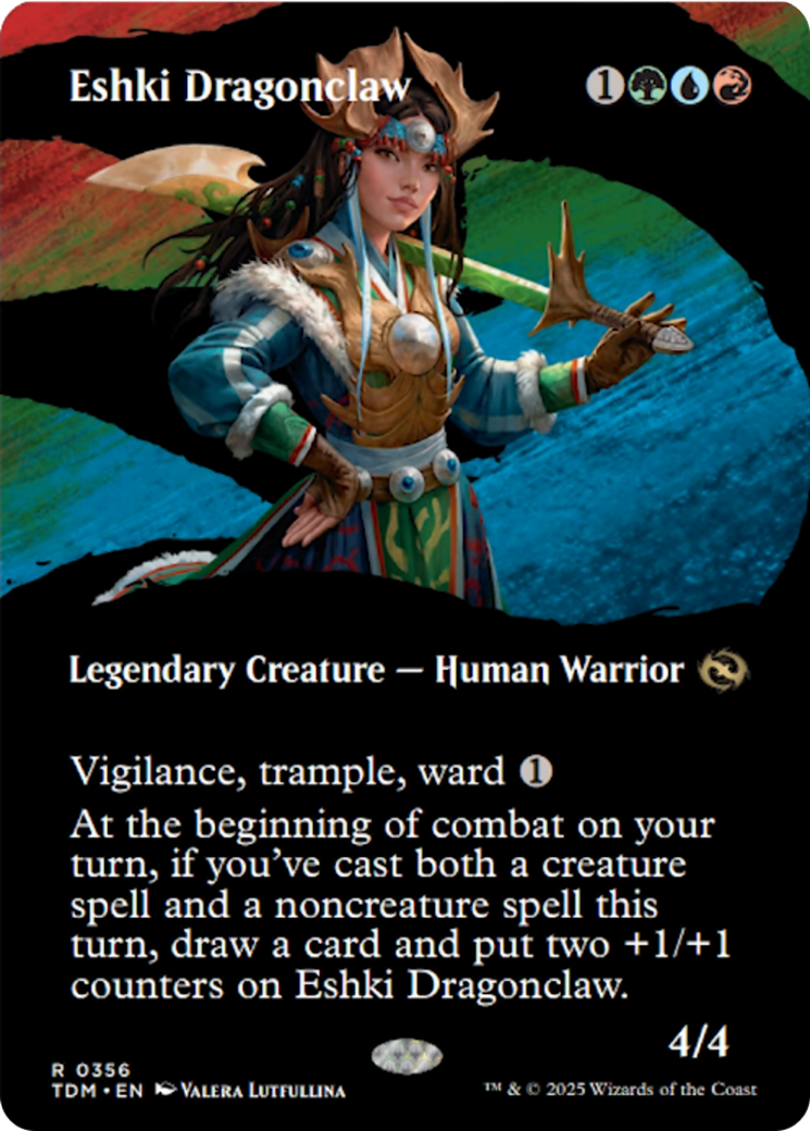 Eshki Dragonclaw (Borderless) [Tarkir: Dragonstorm] | Good Games Modbury