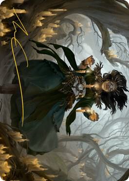 Candlegrove Witch Art Card 15 81 Gold Stamped Signature 15 (Art Series: Innistrad: Midnight Hunt)  | Good Games Modbury