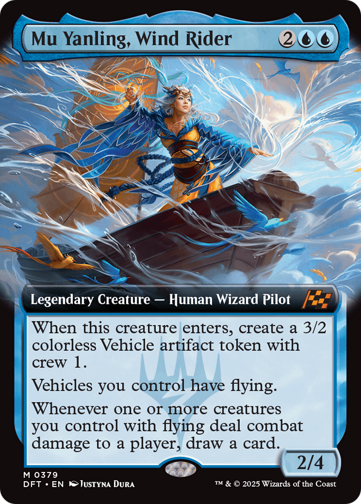 Mu Yanling, Wind Rider (Extended Art) [Aetherdrift] | Good Games Modbury