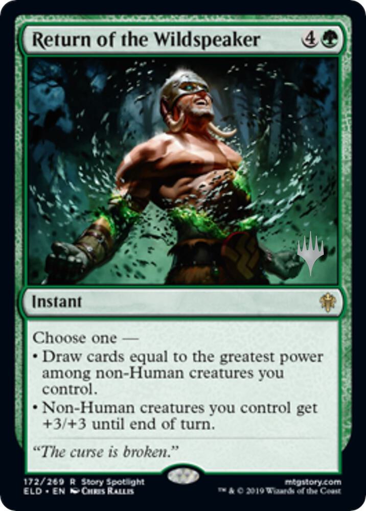 Return of the Wildspeaker 172p/152 (Promo Pack: Throne of Eldraine)  - Foil | Good Games Modbury