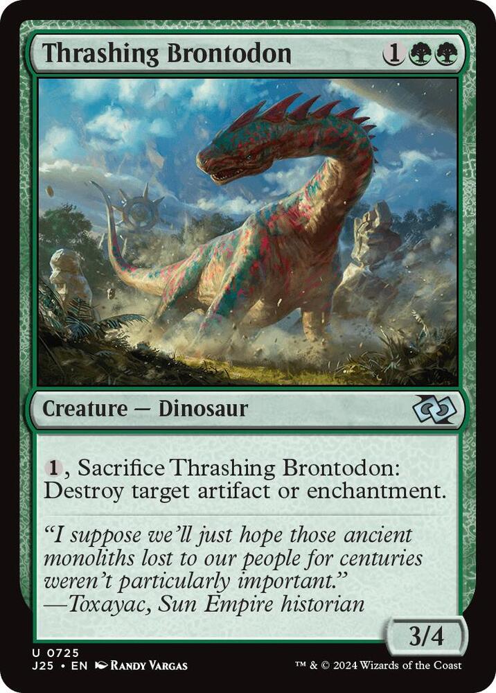 Thrashing Brontodon 725/779 (Foundations Jumpstart)  | Good Games Modbury
