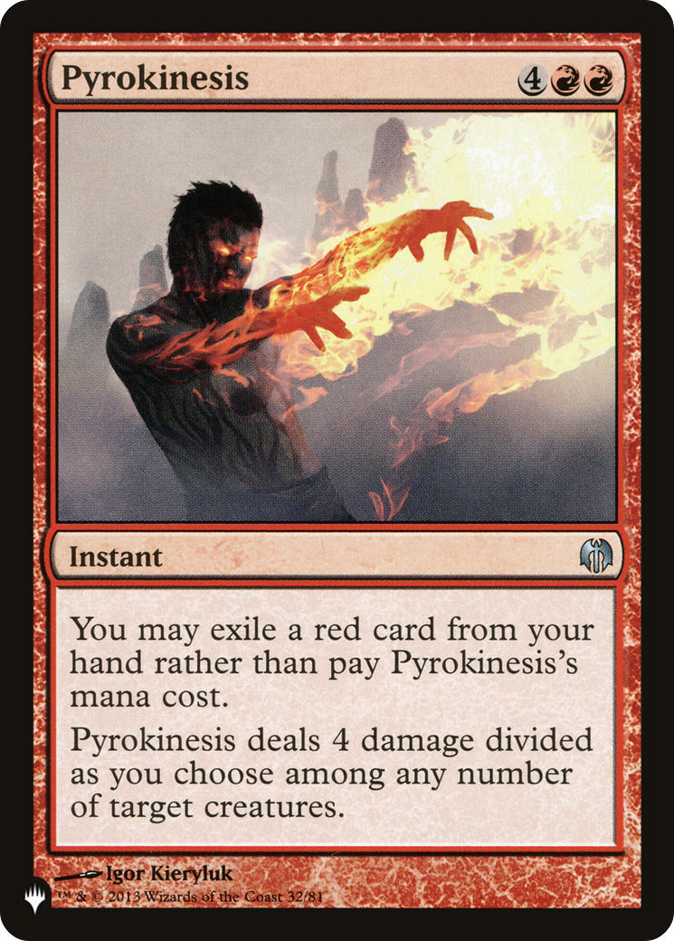 Pyrokinesis [The List Reprints] | Good Games Modbury