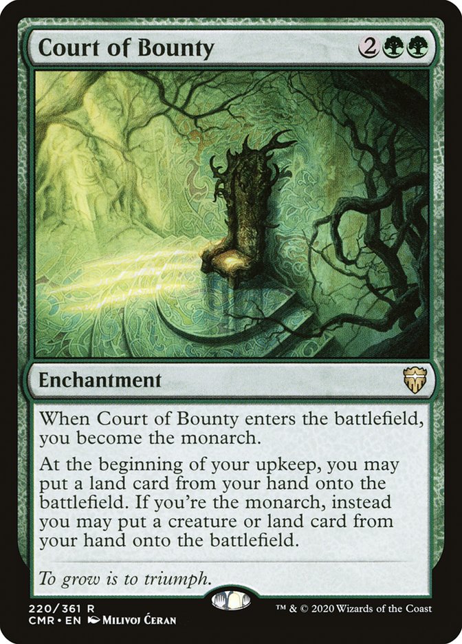 Court of Bounty 220 (Commander Legends)  - Foil | Good Games Modbury