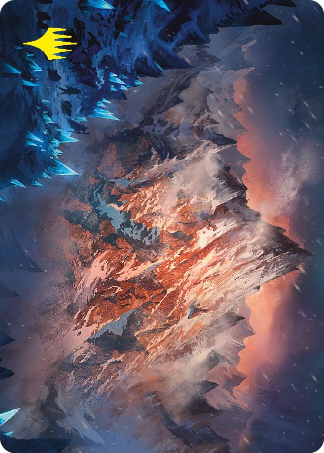 Mountain Art Card Gold Stamped Signature 31 (Art Series: Universes Beyond: The Lord of the Rings: Tales of Middle-earth)  | Good Games Modbury