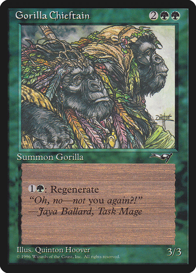 Gorilla Chieftain (Two Gorilla Art) [Alliances] | Good Games Modbury