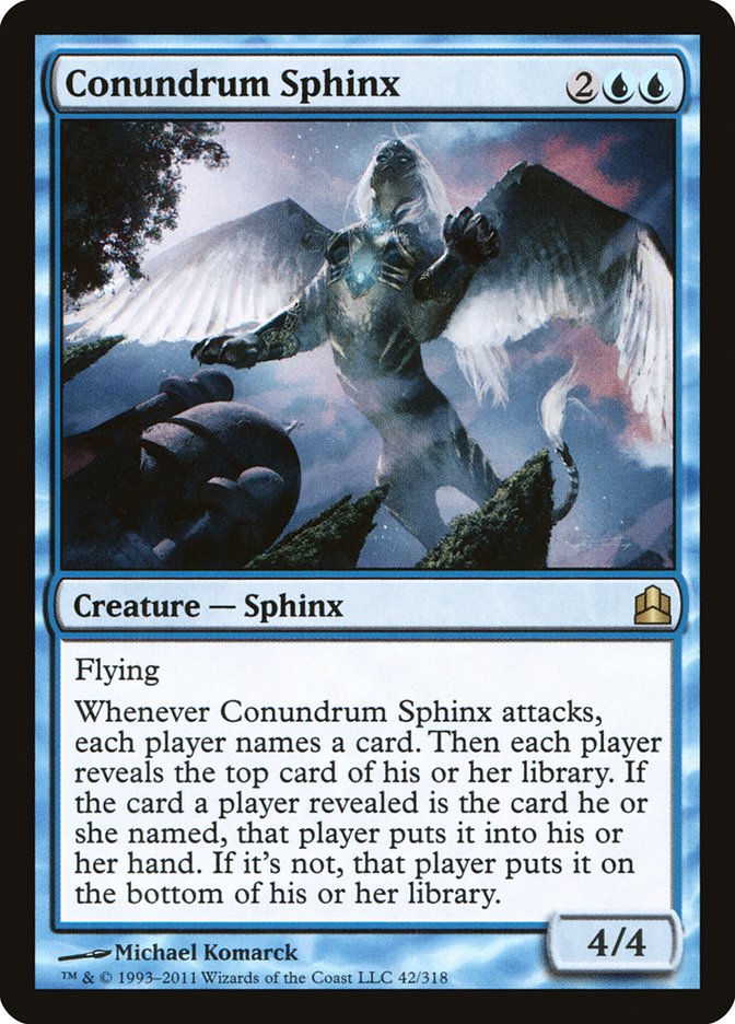 Conundrum Sphinx [Commander 2011] | Good Games Modbury