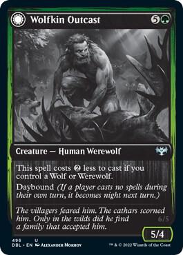 Wolfkin Outcast 496/534 (Innistrad: Double Feature)  - Foil | Good Games Modbury