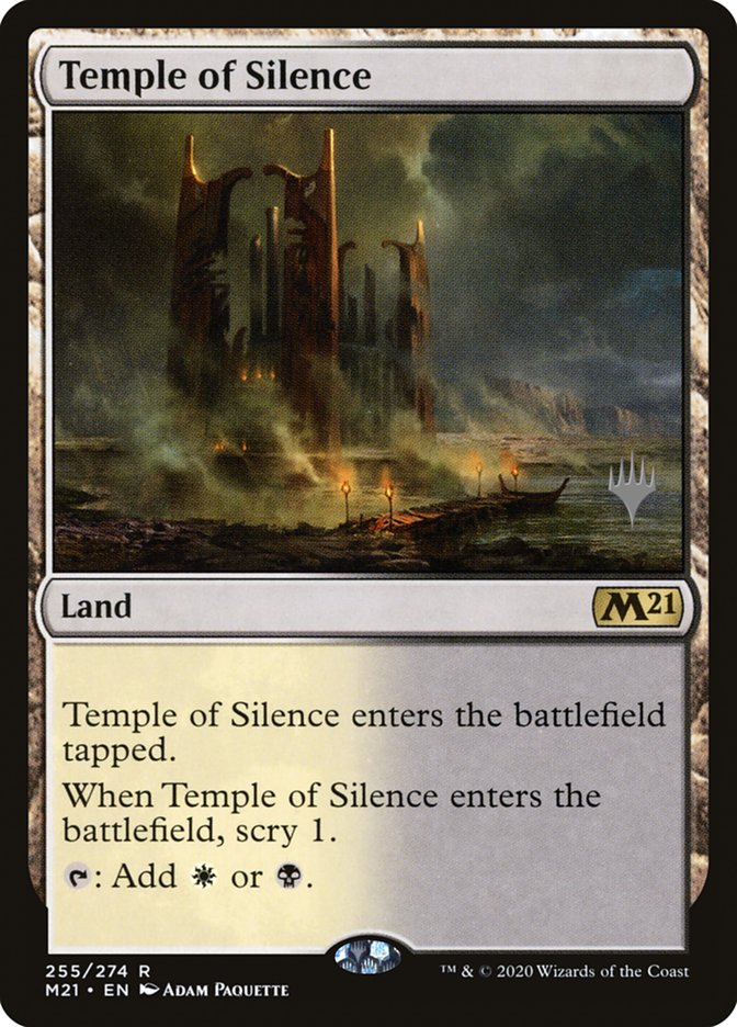Temple of Silence (Promo Pack) [Core Set 2021 Promos] | Good Games Modbury