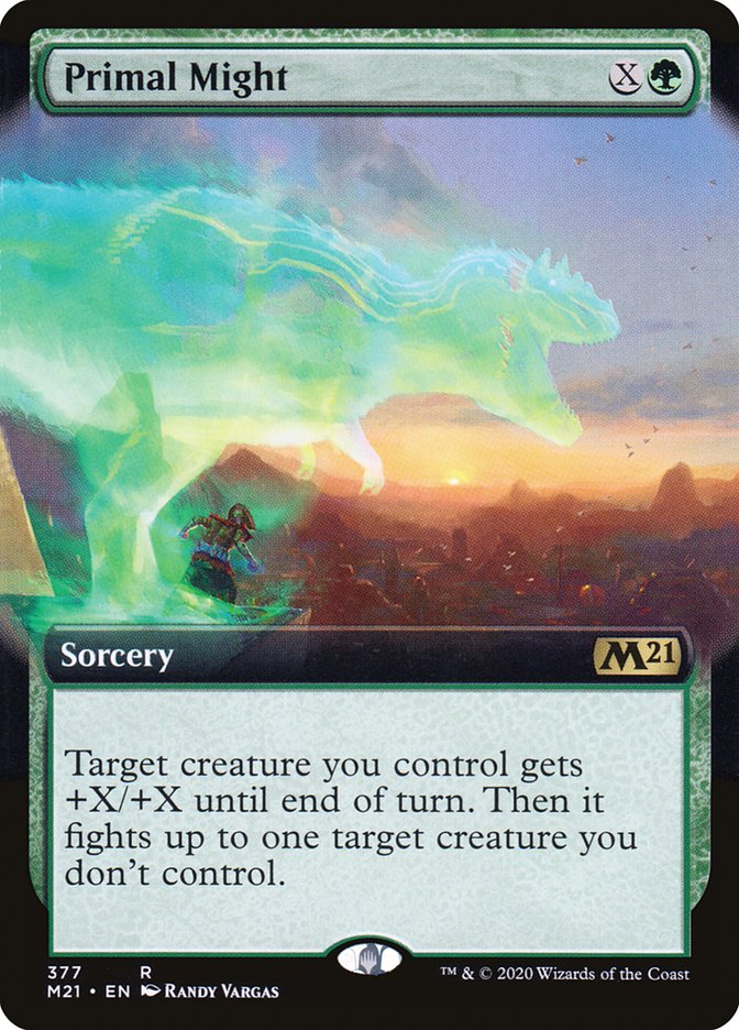 Primal Might (Extended Art) [Core Set 2021] | Good Games Modbury
