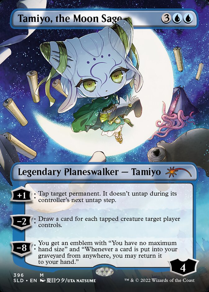 Tamiyo, the Moon Sage (Borderless) [Secret Lair Drop Series] | Good Games Modbury