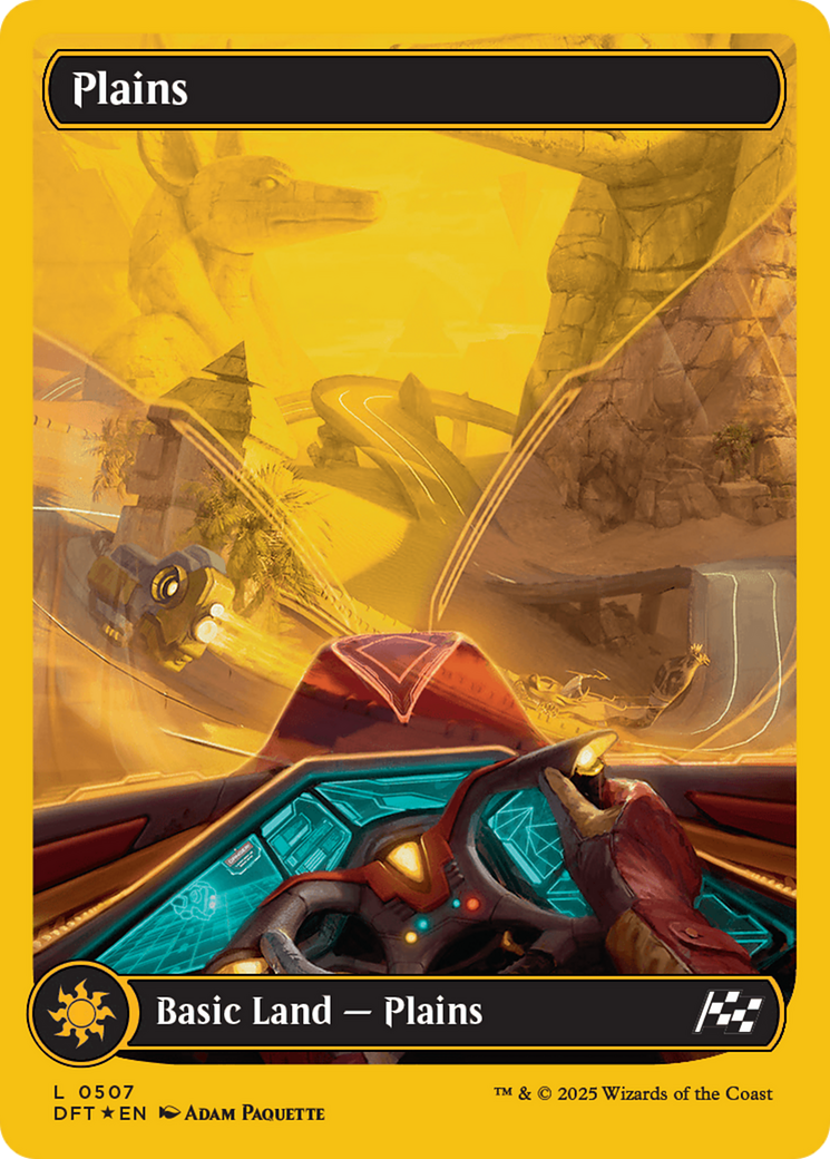 Plains (0507) (First-Place Foil) [Aetherdrift] | Good Games Modbury