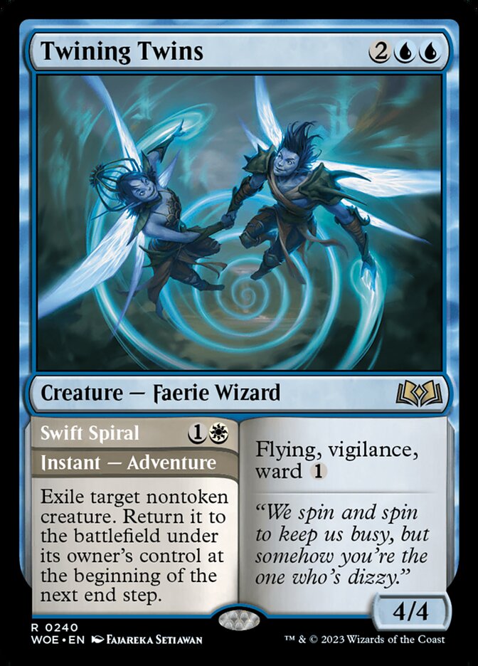 Twining Twins // Swift Spiral 240/276 (Wilds of Eldraine)  - Foil | Good Games Modbury