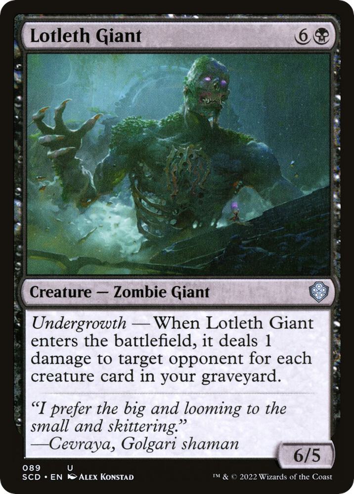 Lotleth Giant 89/352 (Starter Commander Decks)  | Good Games Modbury