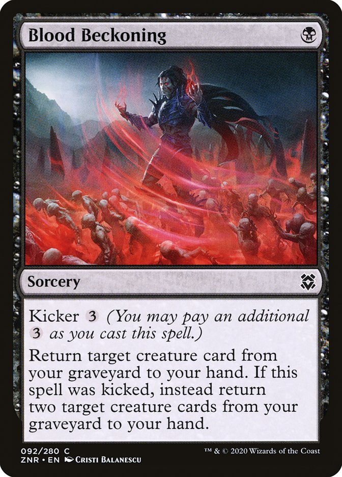 Blood Beckoning [Zendikar Rising] | Good Games Modbury