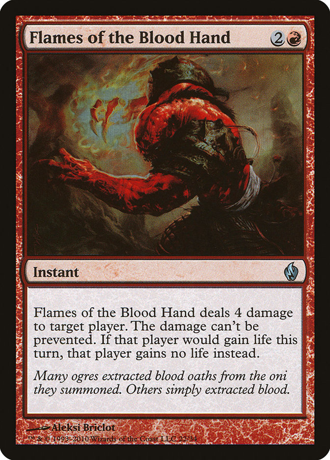 Flames of the Blood Hand [Premium Deck Series: Fire and Lightning] | Good Games Modbury
