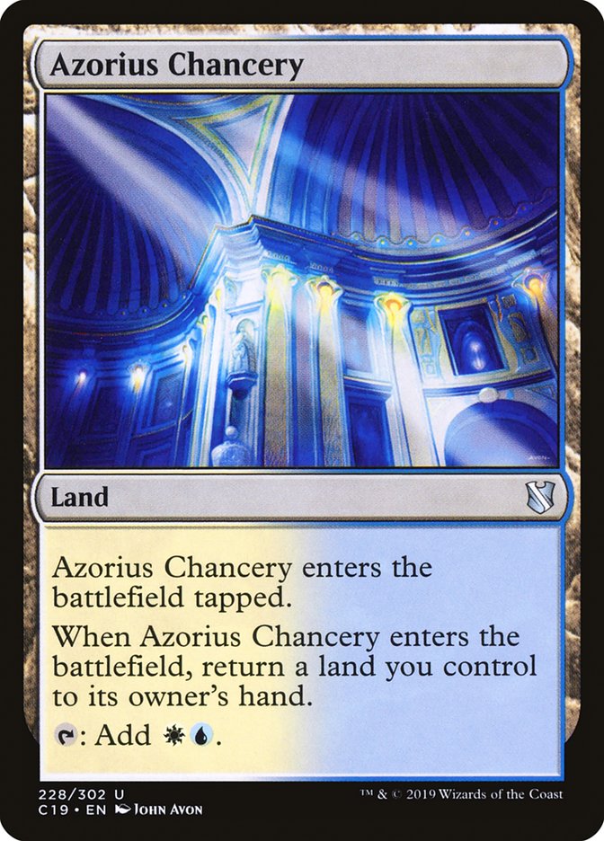 Azorius Chancery [Commander 2019] | Good Games Modbury