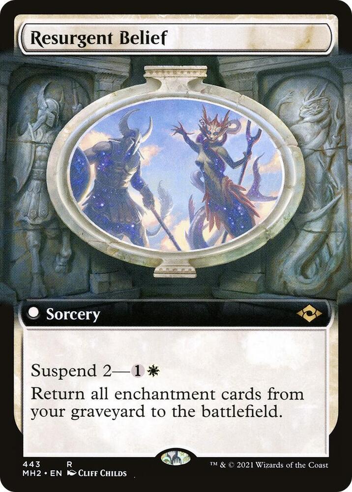 Resurgent Belief Extended Art 443/303 (Modern Horizons 2)  | Good Games Modbury