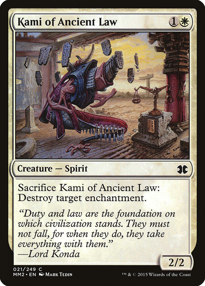 Kami of Ancient Law 21/249 (Modern Masters 2015)  - Foil | Good Games Modbury