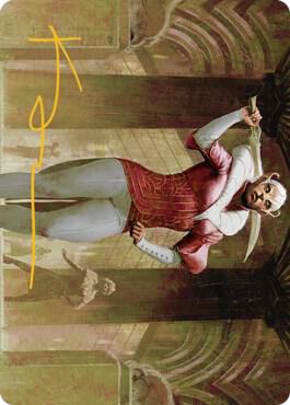 Mages Attendant Art Card Gold Stamped Signature 5 (Art Series: Streets of New Capenna)  | Good Games Modbury