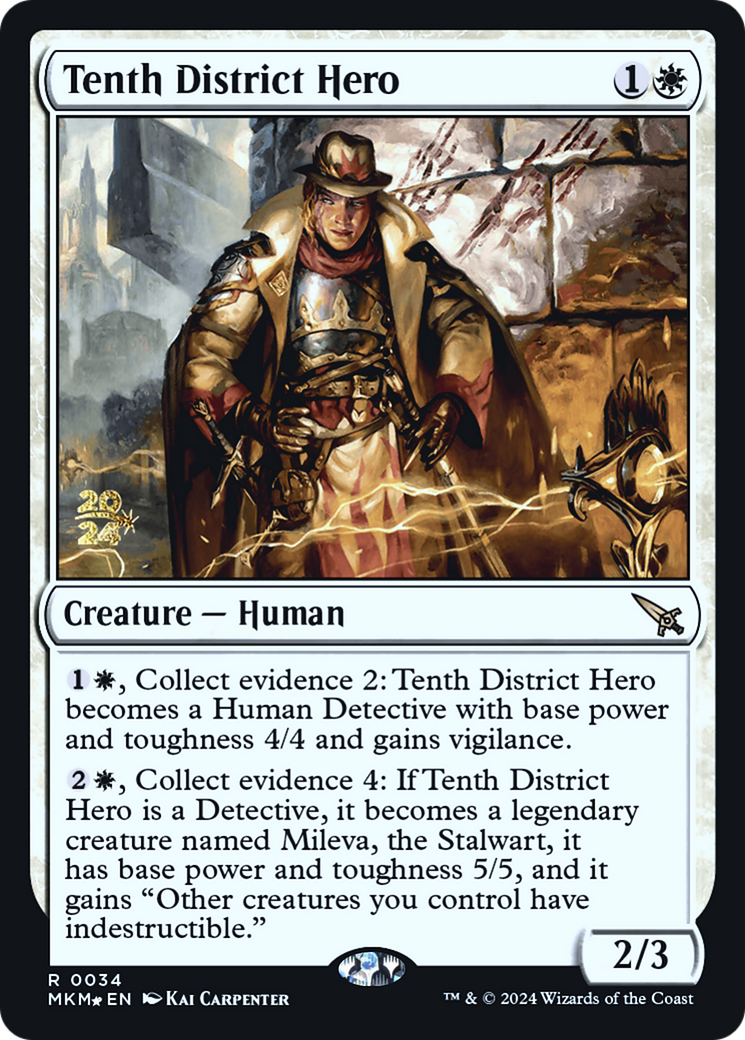 Tenth District Hero [Murders at Karlov Manor Prerelease Promos] | Good Games Modbury