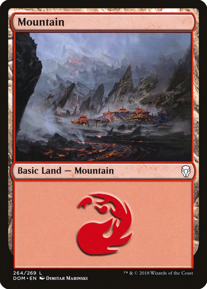 Mountain (264) [Dominaria] | Good Games Modbury