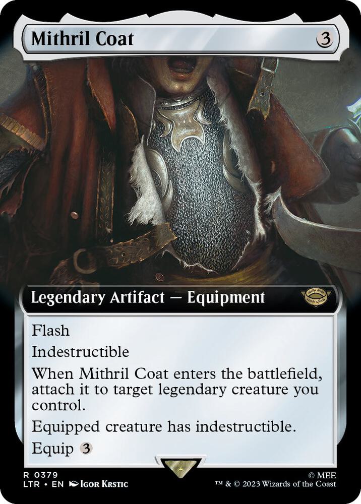 Mithril Coat 379/281 (Universes Beyond: The Lord of the Rings: Tales of Middle-earth)  - Extended Art | Good Games Modbury
