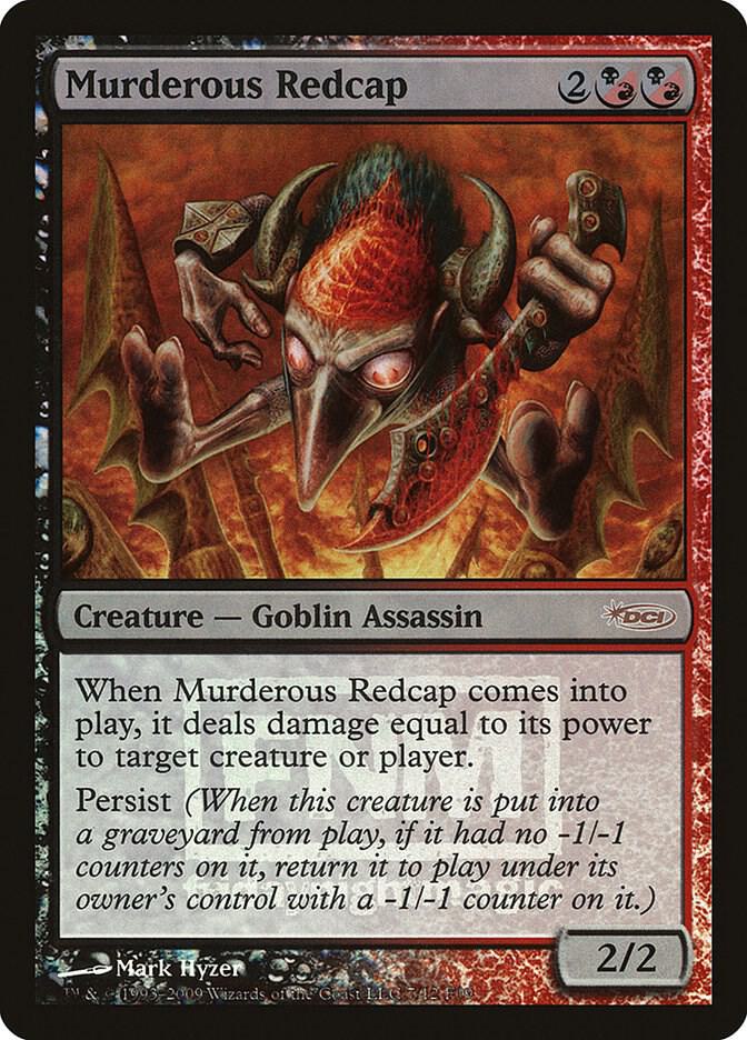 Murderous Redcap 7/12 (FNM Promos)  - Foil | Good Games Modbury