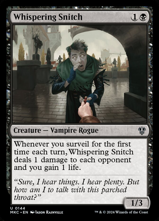 Whispering Snitch 144/311 (Commander: Murders at Karlov Manor)  | Good Games Modbury