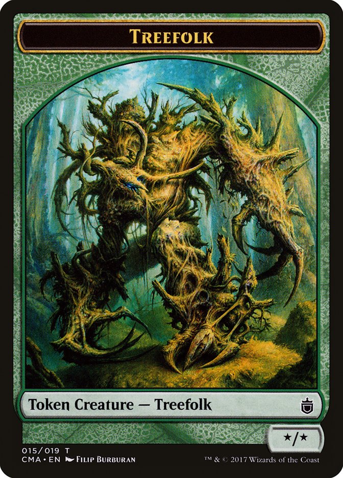 Treefolk Token [Commander Anthology Tokens] | Good Games Modbury