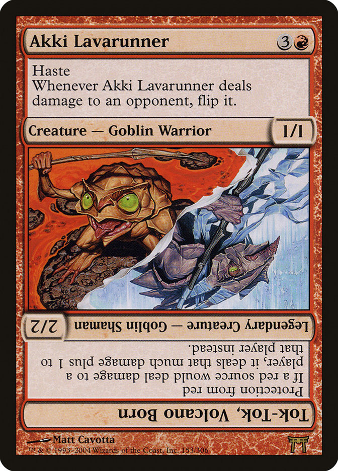 Akki Lavarunner // Tok-Tok, Volcano Born 153/306 (Champions of Kamigawa)  | Good Games Modbury