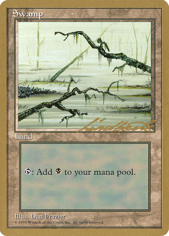 Swamp (ll371) (Leon Lindback) [Pro Tour Collector Set] | Good Games Modbury