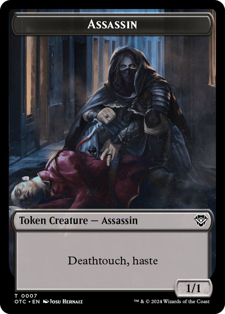 Assassin Food Double Sided Token 7 // 25 (Commander: Outlaws of Thunder Junction)  | Good Games Modbury