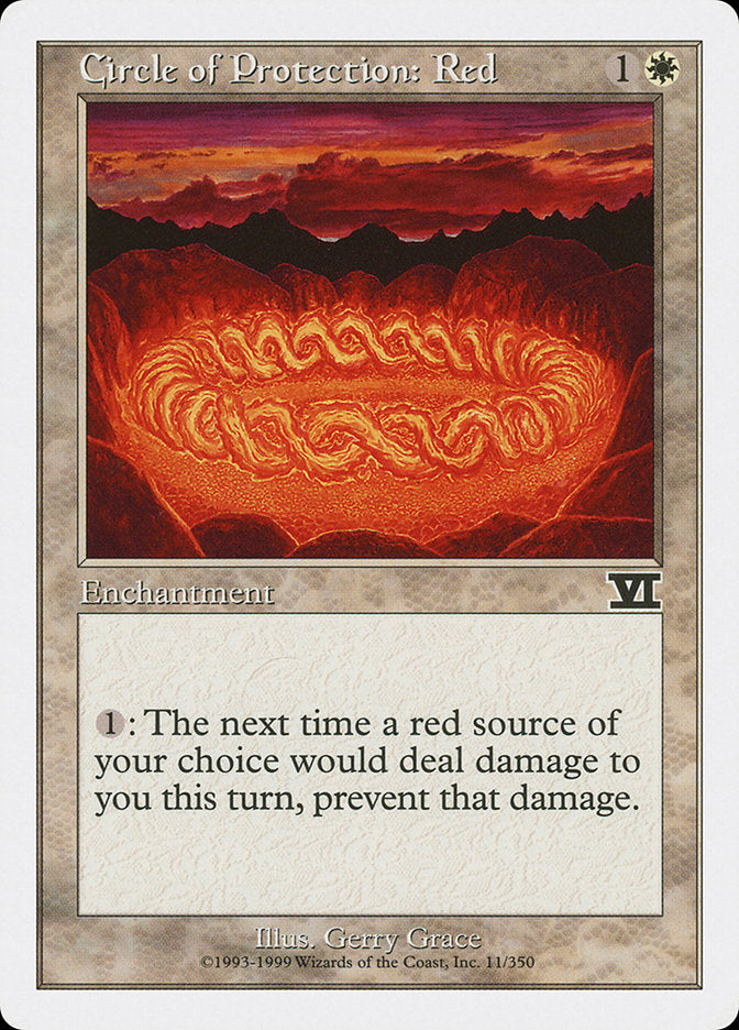 Circle of Protection: Red [Classic Sixth Edition] | Good Games Modbury