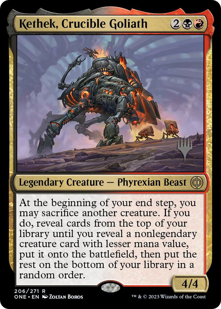 Kethek Crucible Goliath 206p/160 (Promo Pack: Phyrexia: All Will Be One)  | Good Games Modbury