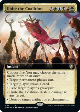 Unite the Coalition Extended Art 91/50 (Commander: Dominaria United)  | Good Games Modbury