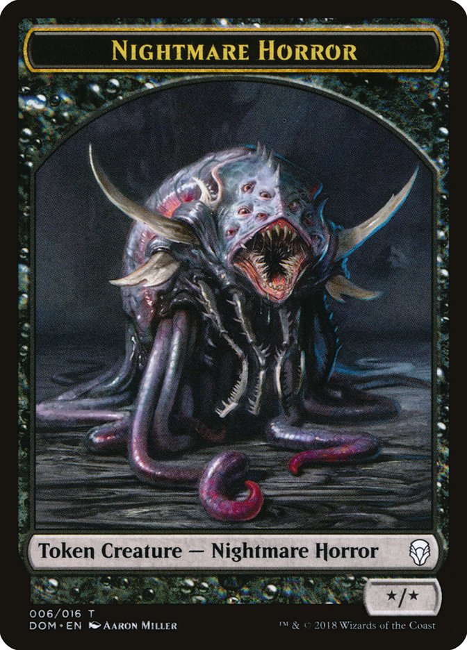 Nightmare Horror Token [Dominaria Tokens] | Good Games Modbury