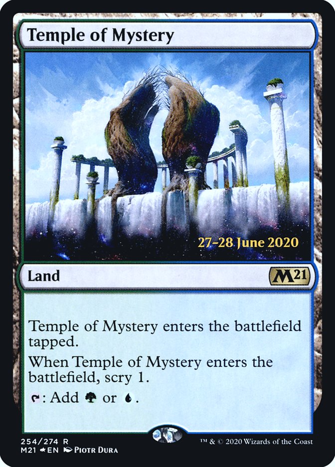 Temple of Mystery [Core Set 2021 Prerelease Promos] | Good Games Modbury