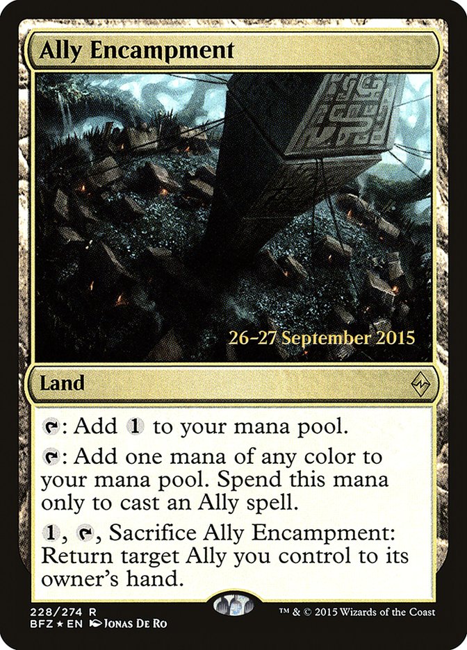 Ally Encampment [Battle for Zendikar Prerelease Promos] | Good Games Modbury