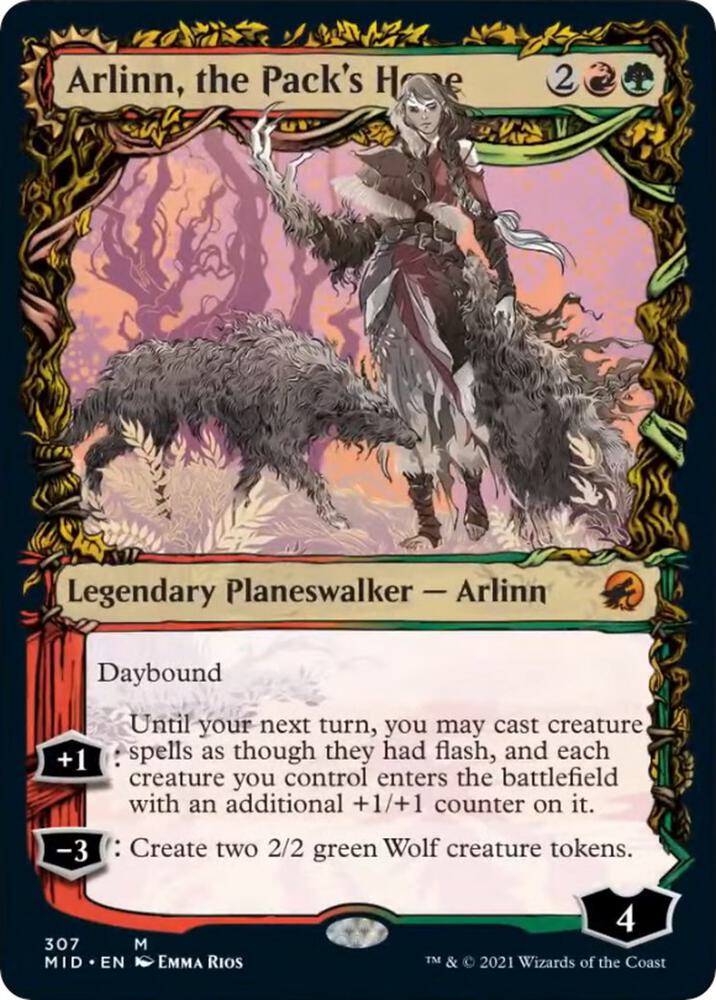Arlinn the Packs Hope Showcase 307/277 (Innistrad: Midnight Hunt)  - Foil | Good Games Modbury