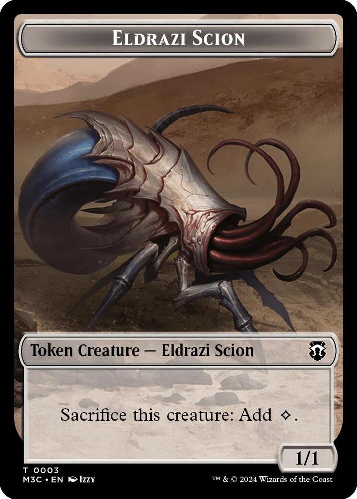 Eldrazi Scion Eldrazi Spawn Double Sided Token 3 // 2 (Commander: Modern Horizons 3)  - Ripple Foil | Good Games Modbury