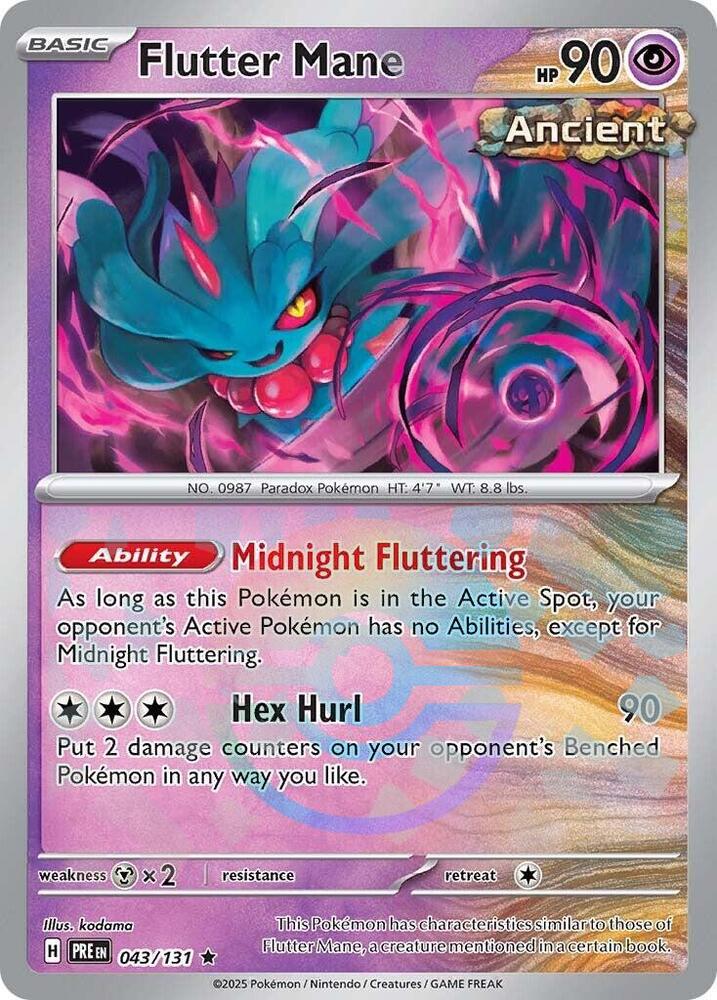 Flutter Mane (043/131) (Poke Ball Pattern) [Scarlet & Violet: Prismatic Evolutions] | Good Games Modbury